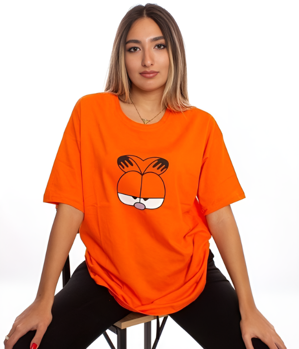 UrbanOutfits Women Oversized T-shirt orange / S Garfield - Women Oversized T-shirt