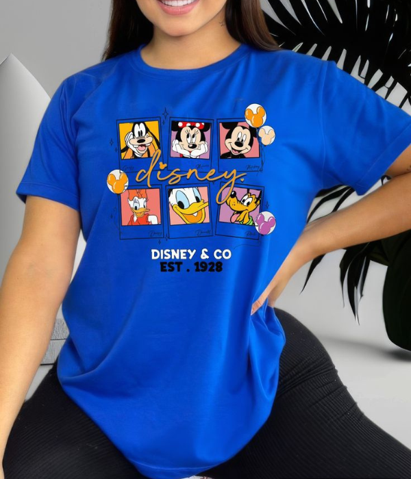 UrbanOutfits Women Oversized T-shirt Royal Blue / S Disney - Women Oversized T-shirt