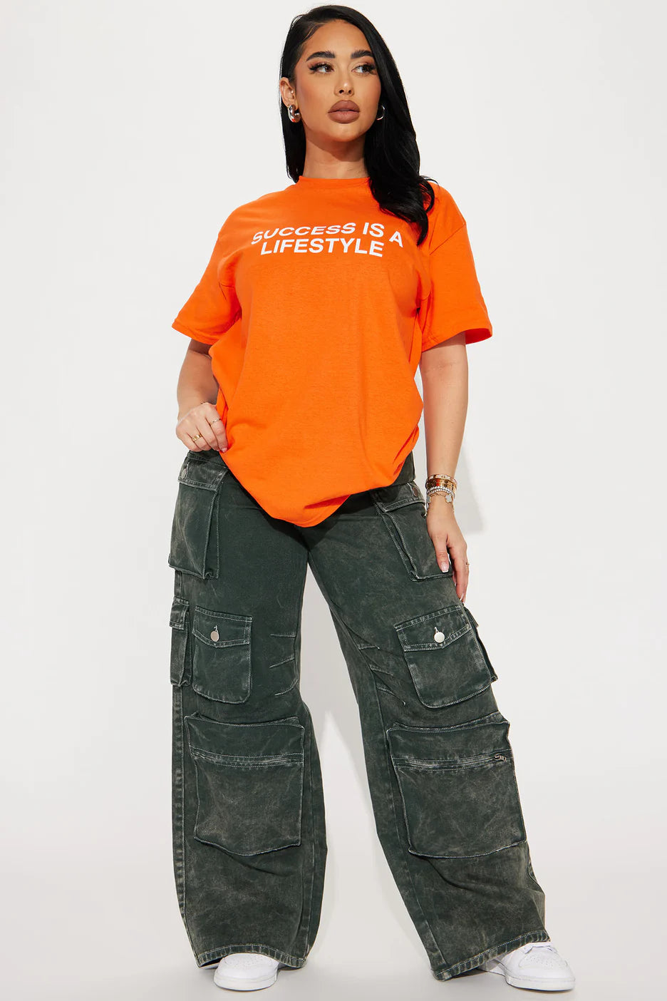 UrbanOutfits Women Oversized T-shirt 'Success is a lifestyle' Women Oversized T-Shirt