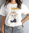 UrbanOutfits Women Oversized T-shirt White / S LABUBU - Women Oversized T-shirt