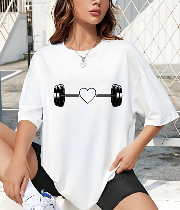 UrbanOutfits Women Oversized T-shirt White / S Lifting  Women Oversized T-shirt