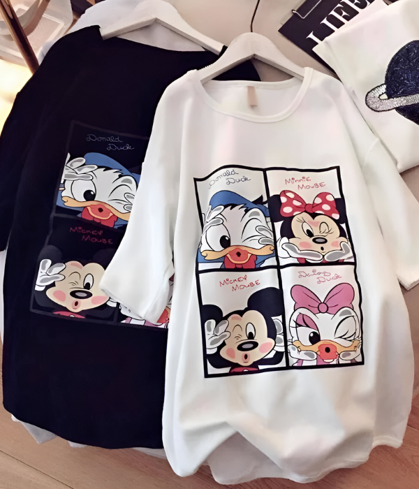 UrbanOutfits Women Oversized T-shirt White / S Mickey Mouse Women Oversized T-shirt