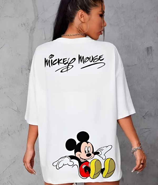 UrbanOutfits Women Oversized T-shirt White / S MICKEY MOUSE Women Oversized T-shirt