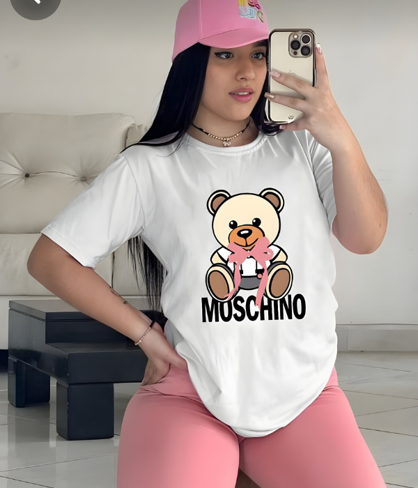 UrbanOutfits Women Oversized T-shirt White / S MOSCHINO- Women Oversized T-shirt