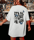 UrbanOutfits Women Oversized T-shirt White / S 'PROCESS ' Women Oversized T-shirt