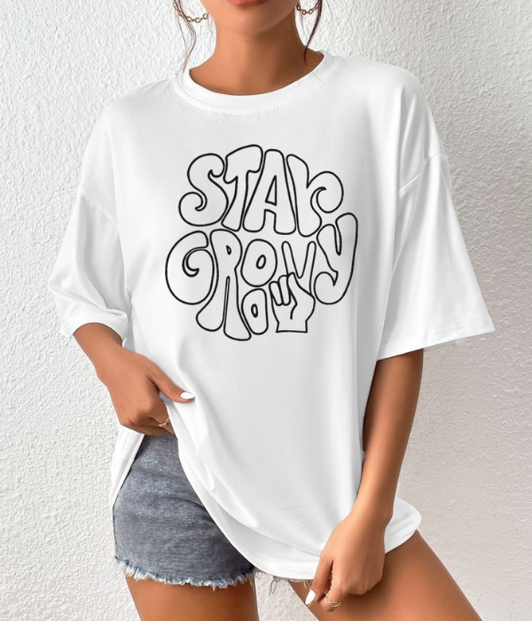 UrbanOutfits Women Oversized T-shirt White / S STAY Women Oversized T-shirt