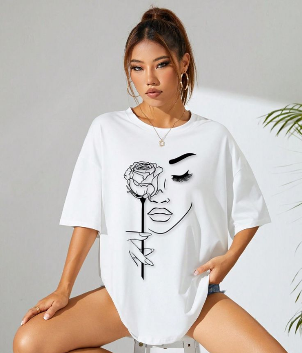 UrbanOutfits Women Oversized T-shirt White / S Women Oversized T-shirt
