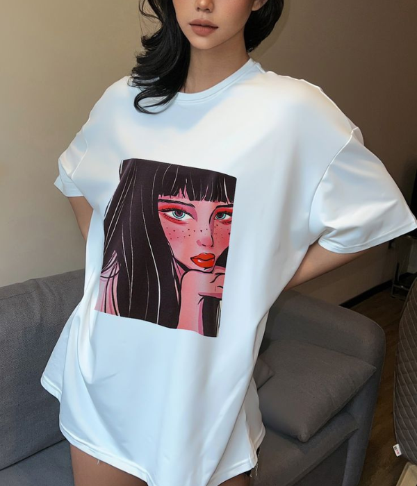 UrbanOutfits Women Oversized T-shirt White / S Women Oversized T-shirt