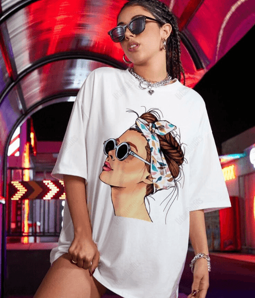 UrbanOutfits Women Oversized T-shirt White / S Women Oversized T-shirt