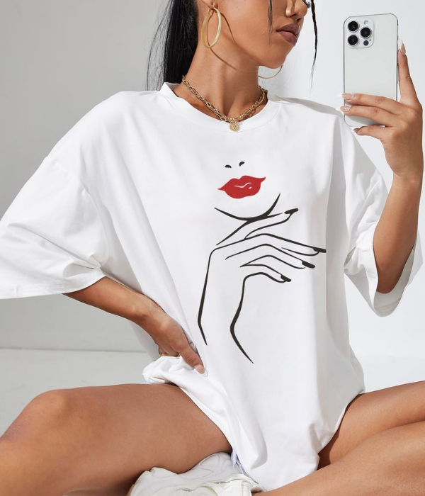 UrbanOutfits Women Oversized T-shirt White / S Women Oversized T-shirt