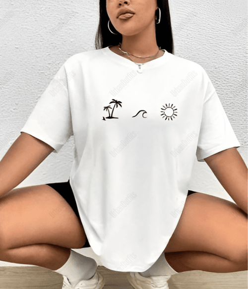 UrbanOutfits Women Oversized T-shirt White / S Women Oversized T-shirt