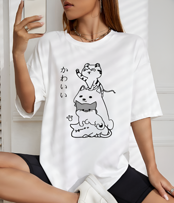 UrbanOutfits Women Oversized T-shirt White / S Women Oversized T-shirt