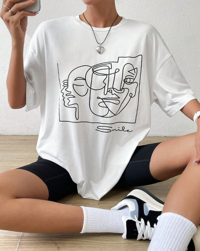 UrbanOutfits Women Oversized T-shirt White / S Women Oversized T-Shirt