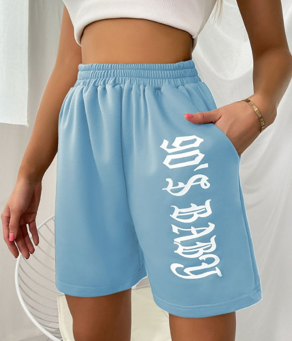 UrbanOutfits Women Shorts Blue / S ' 90'S BABY ' Women Short