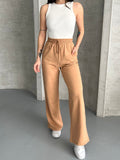 UrbanOutfits Women Summer Sweatpants Camel / S Women (Summer) Wide-Leg Sweatpant