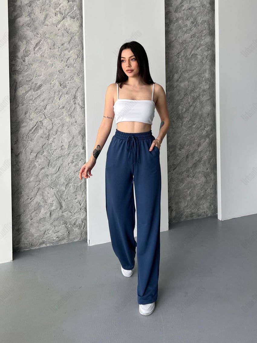 UrbanOutfits Women Summer Sweatpants Women (Summer) Wide-Leg Sweatpant