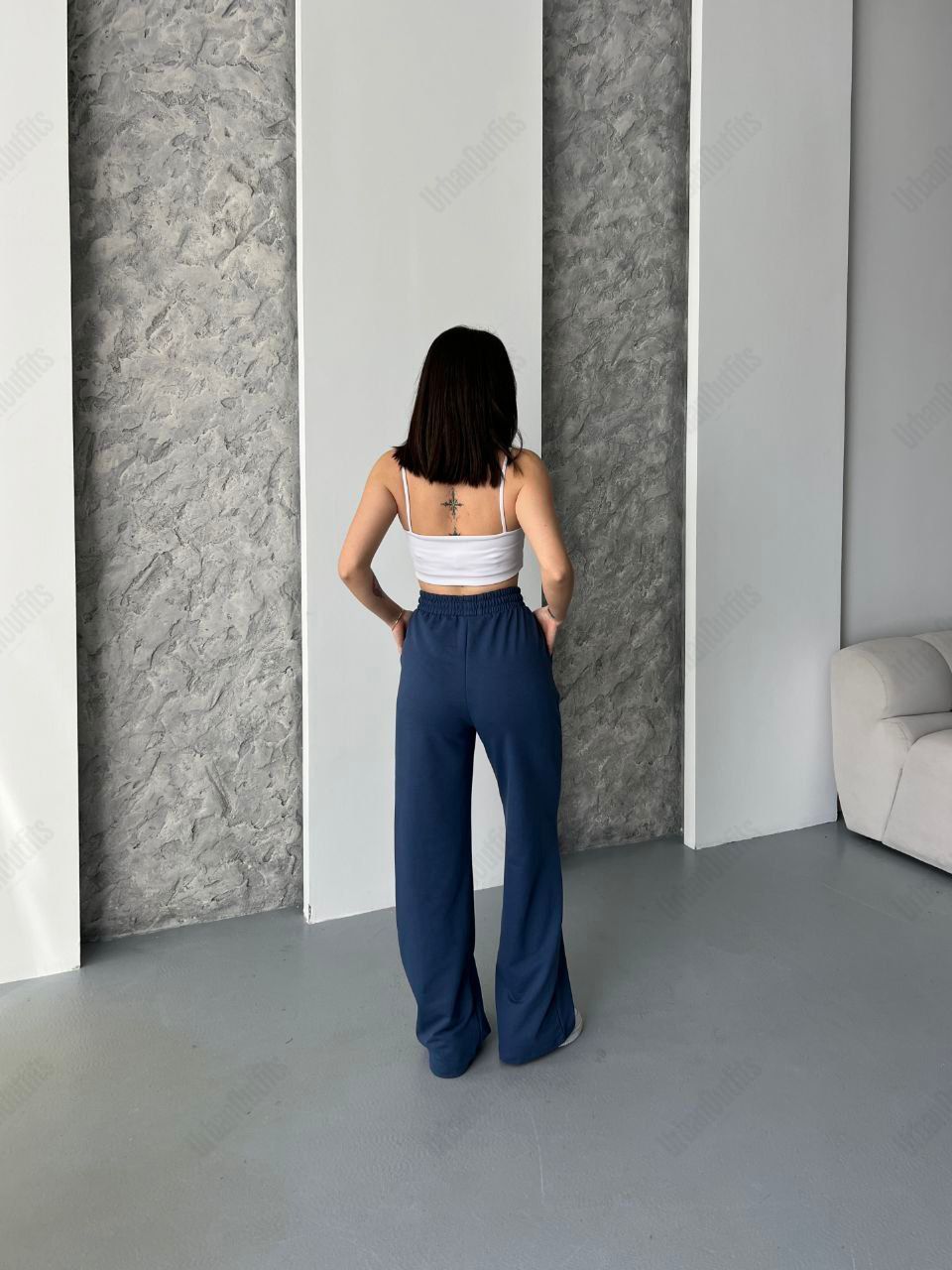 UrbanOutfits Women Summer Sweatpants Women (Summer) Wide-Leg Sweatpant