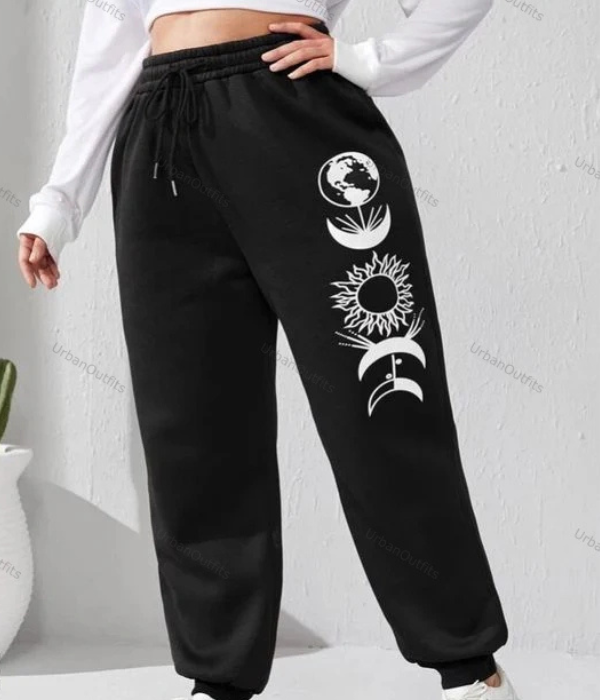 UrbanOutfits Women Sweatpants Black / Cotton-Fleece / S Women Oversized Sweatpants