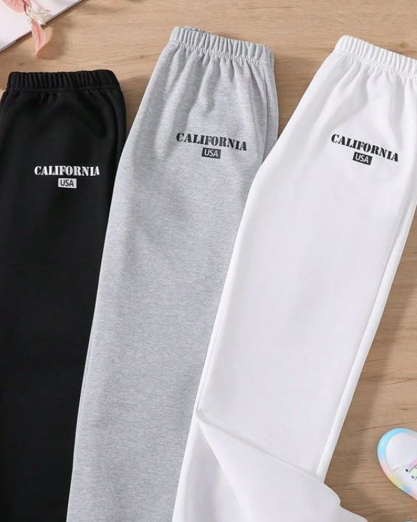 UrbanOutfits Women Sweatpants White / S ' California ' Women Oversized Sweatpant