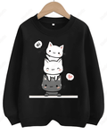 UrbanOutfits Women sweatshirt Black / Cotton-Fleece / S Hi - Women Oversized sweatshirt