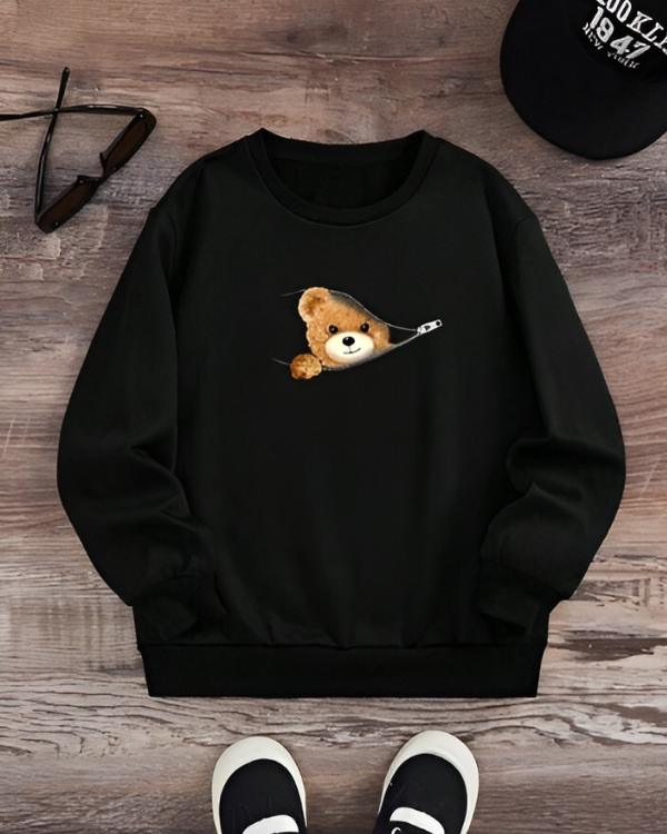 UrbanOutfits Women sweatshirt Black / Cotton-Fleece / S LABUBU - Women Oversized Sweatshirt