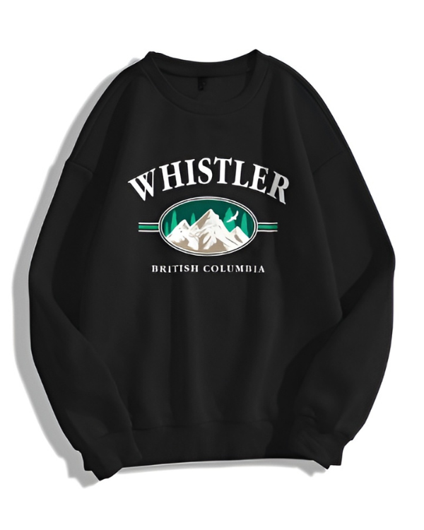 UrbanOutfits Women sweatshirt Black / Cotton-Fleece / S WHISTLER - Women Oversized Sweatshirt