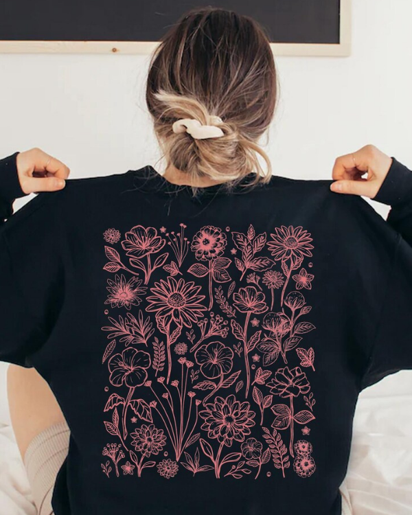 UrbanOutfits Women sweatshirt Black / Cotton-Fleece / S WildFlower - Women Oversized Sweatshirt