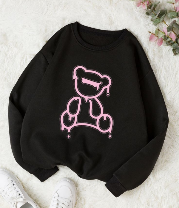 UrbanOutfits Women sweatshirt Black / Cotton-Fleece / S Women Oversized Sweatshirt