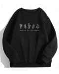 UrbanOutfits Women sweatshirt Black / Cotton-Fleece / S World of Flowers - Women Oversized sweatshirt