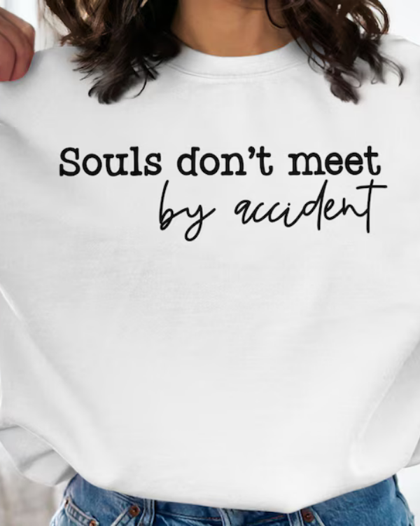 UrbanOutfits Women sweatshirt souls don't meet by accident -  Women Oversized sweatshirt