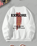UrbanOutfits Women sweatshirt White / Cotton-Fleece / S Explore - Women Oversized sweatshirt