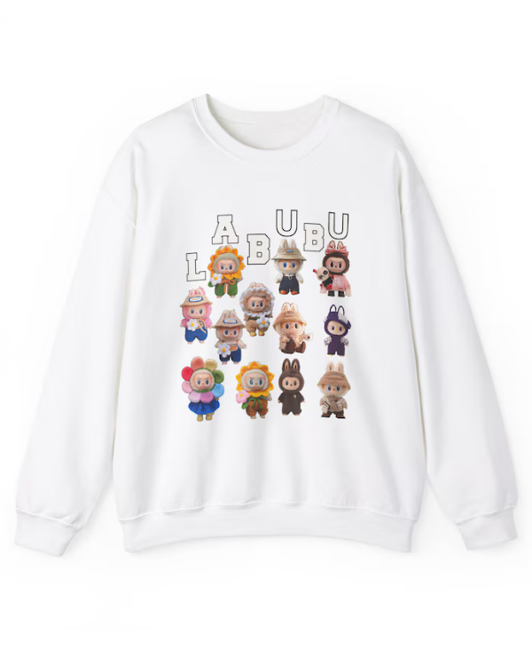 UrbanOutfits Women sweatshirt White / Cotton-Fleece / S LABUBU - Women Oversized Sweatshirt