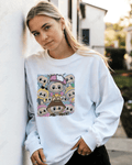 UrbanOutfits Women sweatshirt White / Cotton-Fleece / S labubu -  Women Oversized sweatshirt