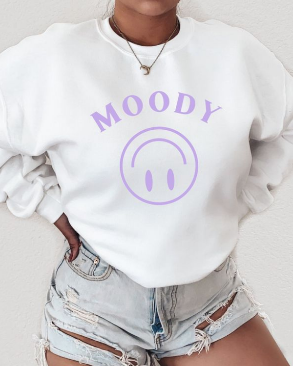UrbanOutfits Women sweatshirt White / Cotton-Fleece / S MOODY -  Women Oversized sweatshirt