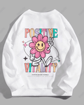 UrbanOutfits Women sweatshirt White / Cotton-Fleece / S Positive-  Women Oversized sweatshirt