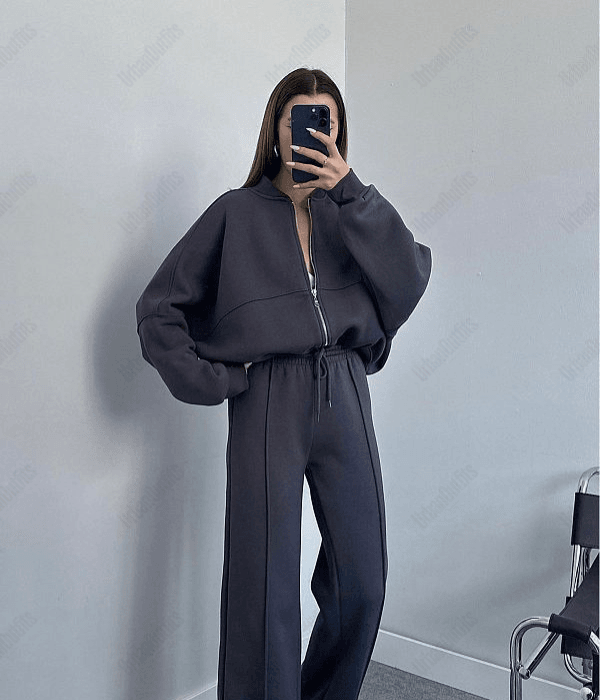 UrbanOutfits Women Tracksuit Gray / Cotton-Fleece / S Women Tracksuit
